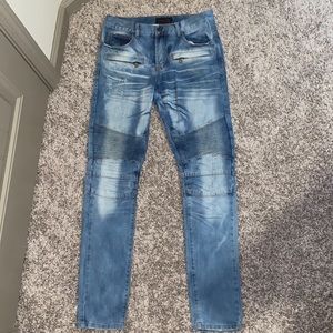 Multi-Colored Blue Jeans